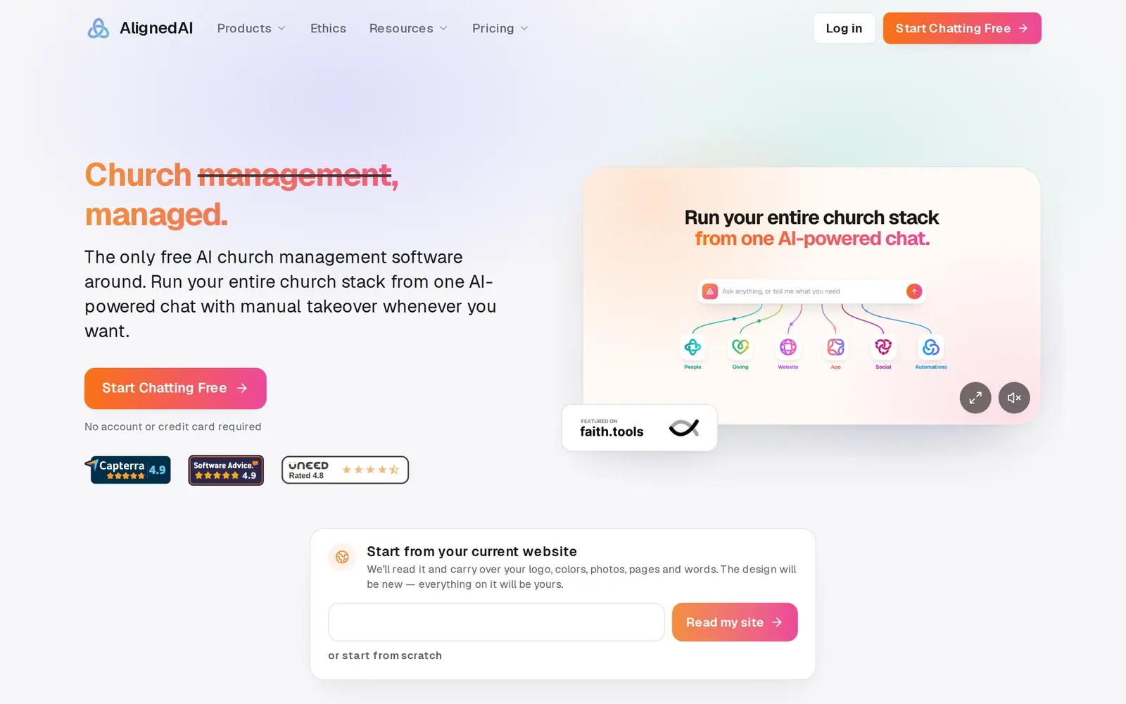 Go to aligned.church/church